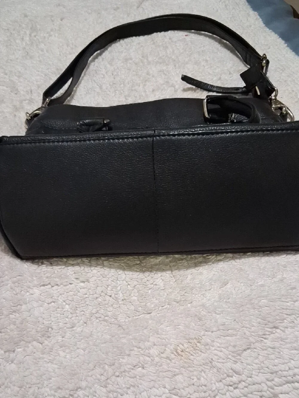 Black Women's Shoulder Bag with Double Handles